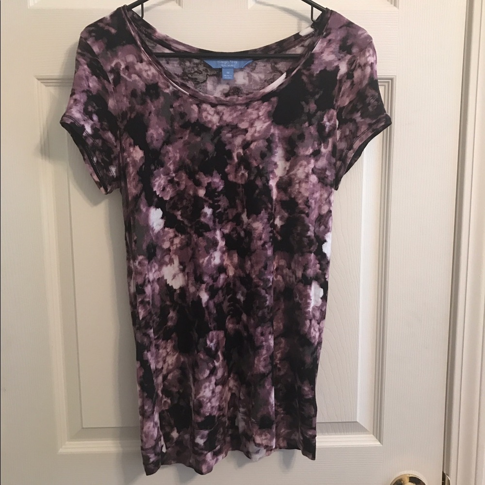 Simply Vera Vera Wang Wet Paint Top Size M